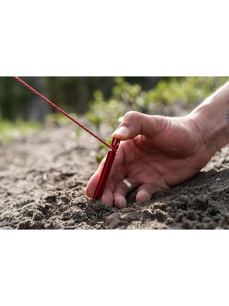 Msr Mini Groundhog Tent Stakes (6 stuks) Rood 05808 tenten online bestellen bij Kathmandu Outdoor & Travel