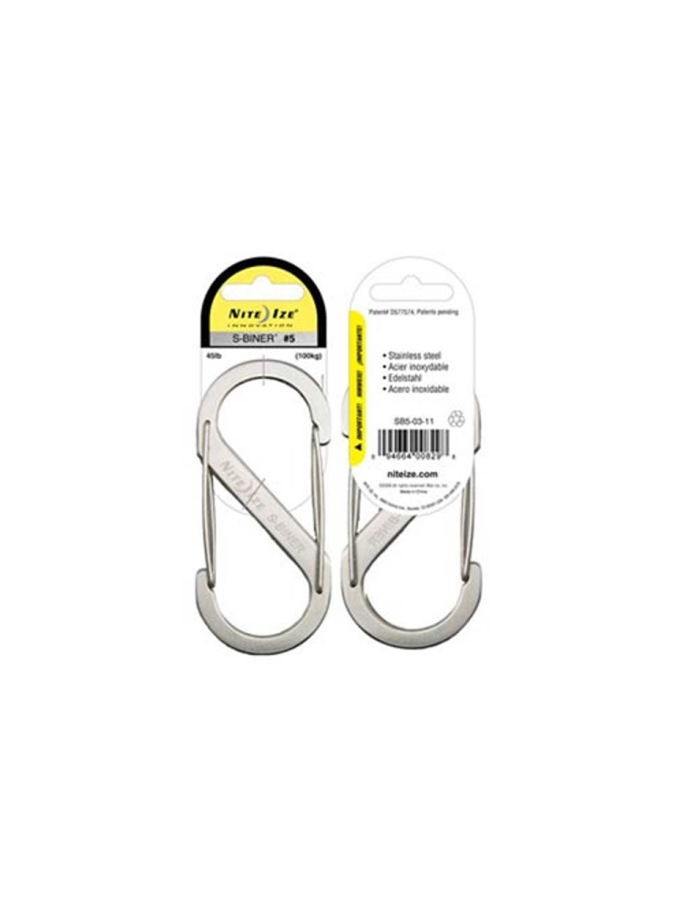 Nite-Ize S-Biner nr 5 RVS NI SB5-03-11 gadgets en handigheden online bestellen bij Kathmandu Outdoor & Travel