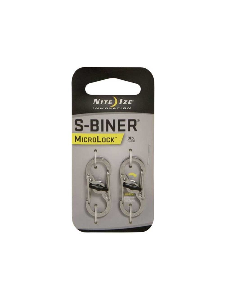 Nite-Ize S-Biner Microlock RVS NI LSBM-11-2R3 gadgets en handigheden online bestellen bij Kathmandu Outdoor & Travel