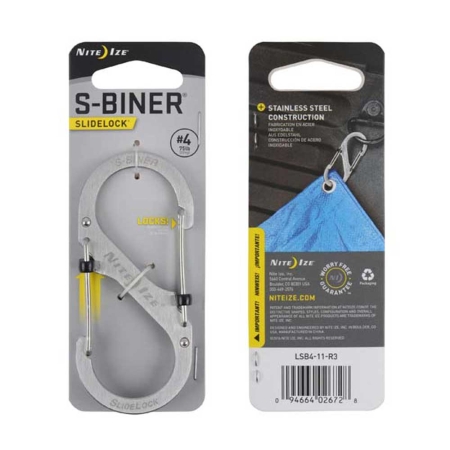 Nite-Ize  S-Biner Nr 4 Slidelock Zilver