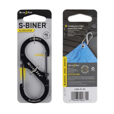 Nite-Ize  S-Biner Nr 4 Slidelock Black
