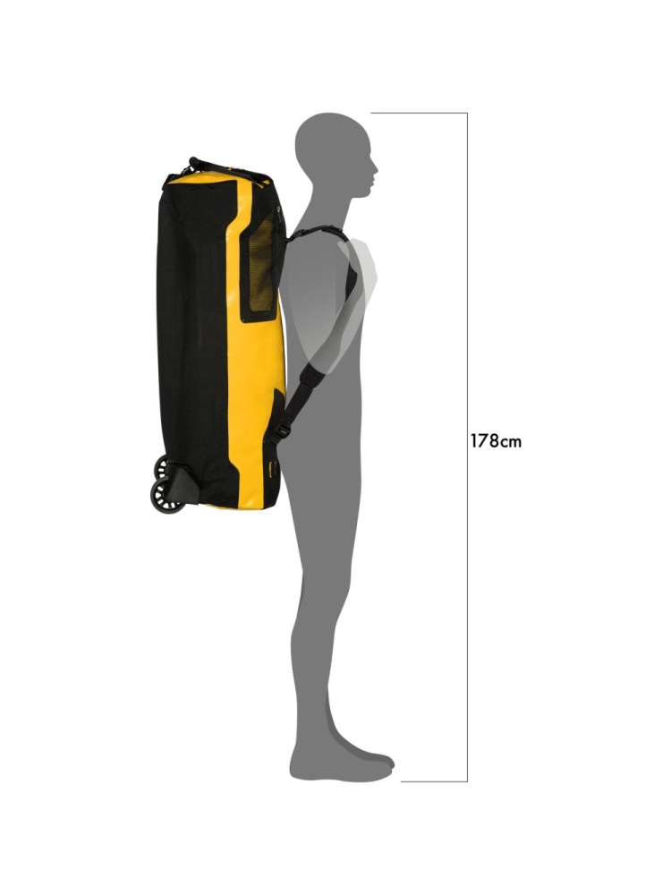 Ortlieb Duffel RS 110L Sun Yellow OK13102 rolkoffers online bestellen bij Kathmandu Outdoor & Travel
