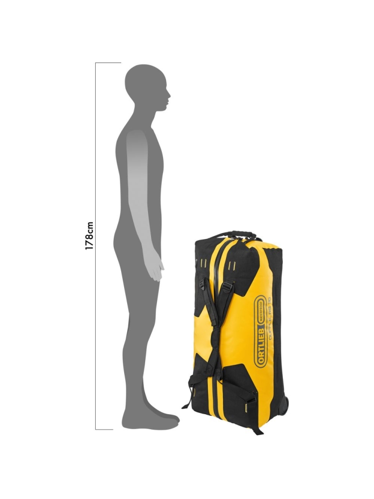 Ortlieb Duffel RS 110L Sun Yellow OK13102 rolkoffers online bestellen bij Kathmandu Outdoor & Travel