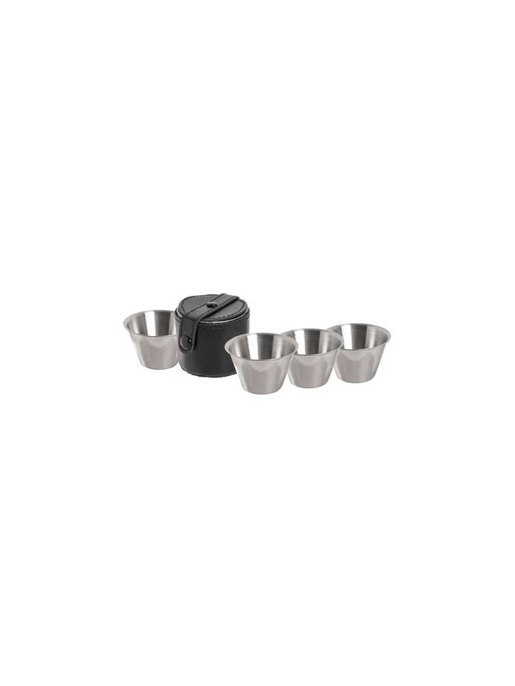Relags Beker RVS 30ml set van 4 Silver black 181300 drinkflessen en thermosflessen online bestellen bij Kathmandu Outdoor & Travel