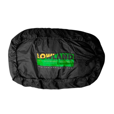 Lowland  Raincover & Flightbag Zwart