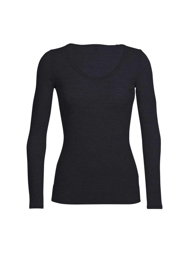 Icebreaker Siren Long Sleeve Sweetheart Women's Black IB103194-0011 onderkleding/thermokleding online bestellen bij Kathmandu Outdoor & Travel
