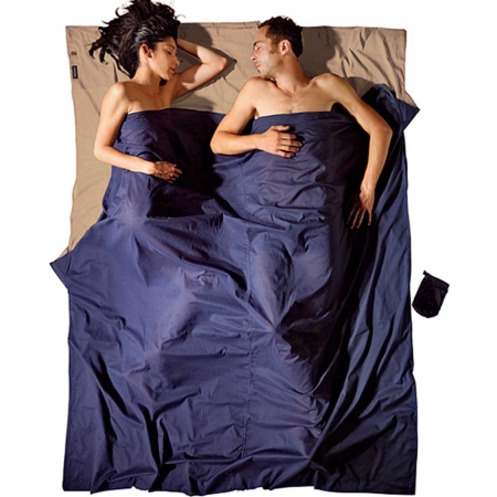 Cocoon  TravelSheet Double Egyptian Cotton Khaki/Tuareg