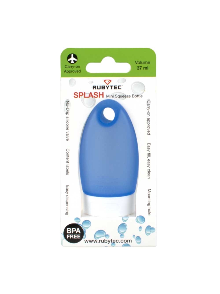 Rubytec Splash Squeeze Tube Mini 37ml Blue RU54465 reisaccessoires online bestellen bij Kathmandu Outdoor & Travel