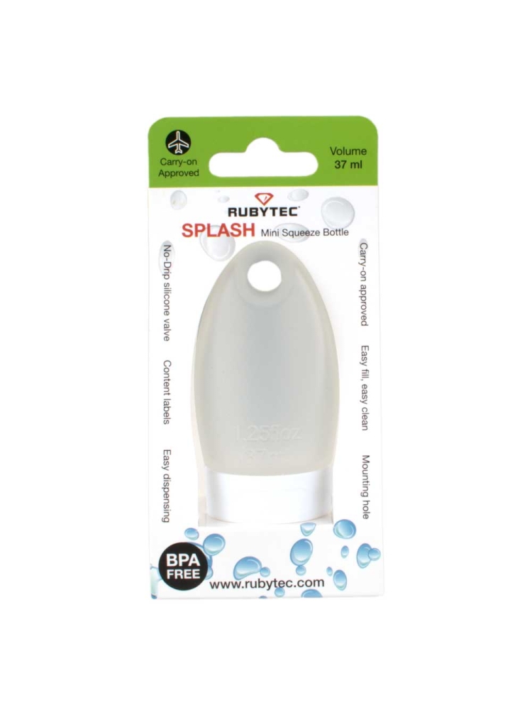 Rubytec Splash Squeeze Tube Mini 37ml White RU54470 reisaccessoires online bestellen bij Kathmandu Outdoor & Travel