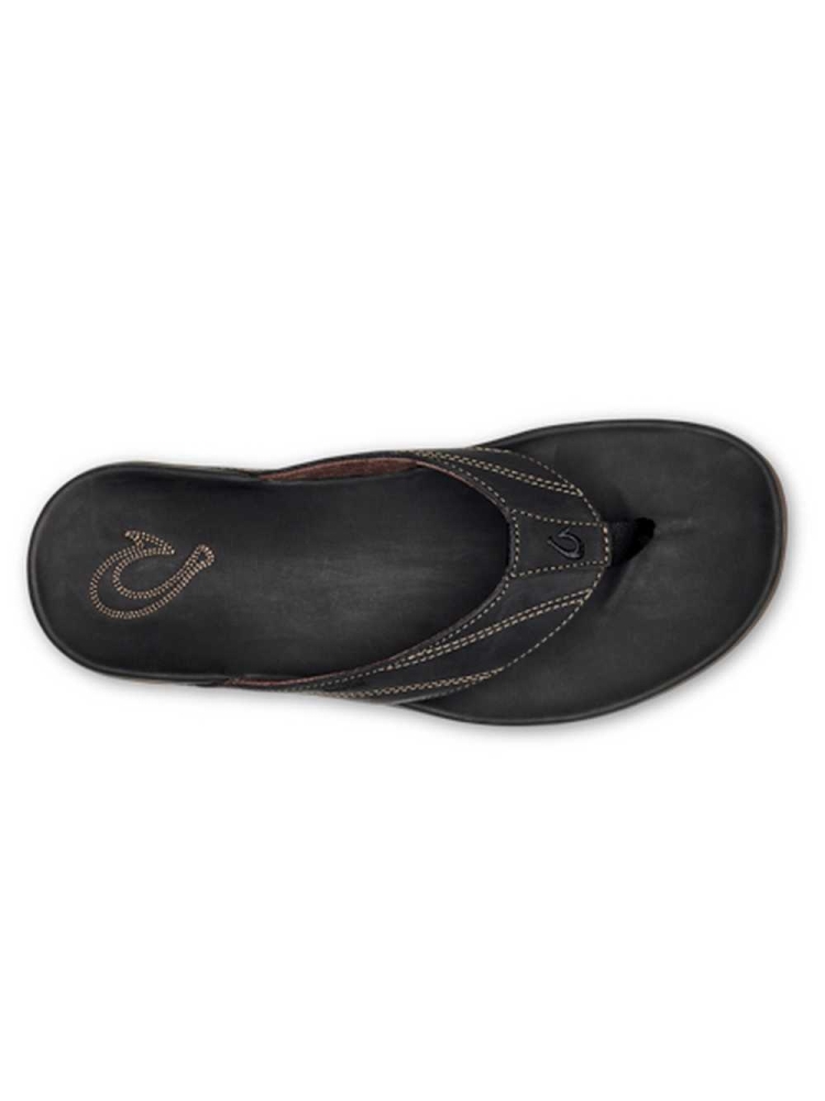 Olukai Pikoi Black/Black 10357-4040 slippers online bestellen bij Kathmandu Outdoor & Travel