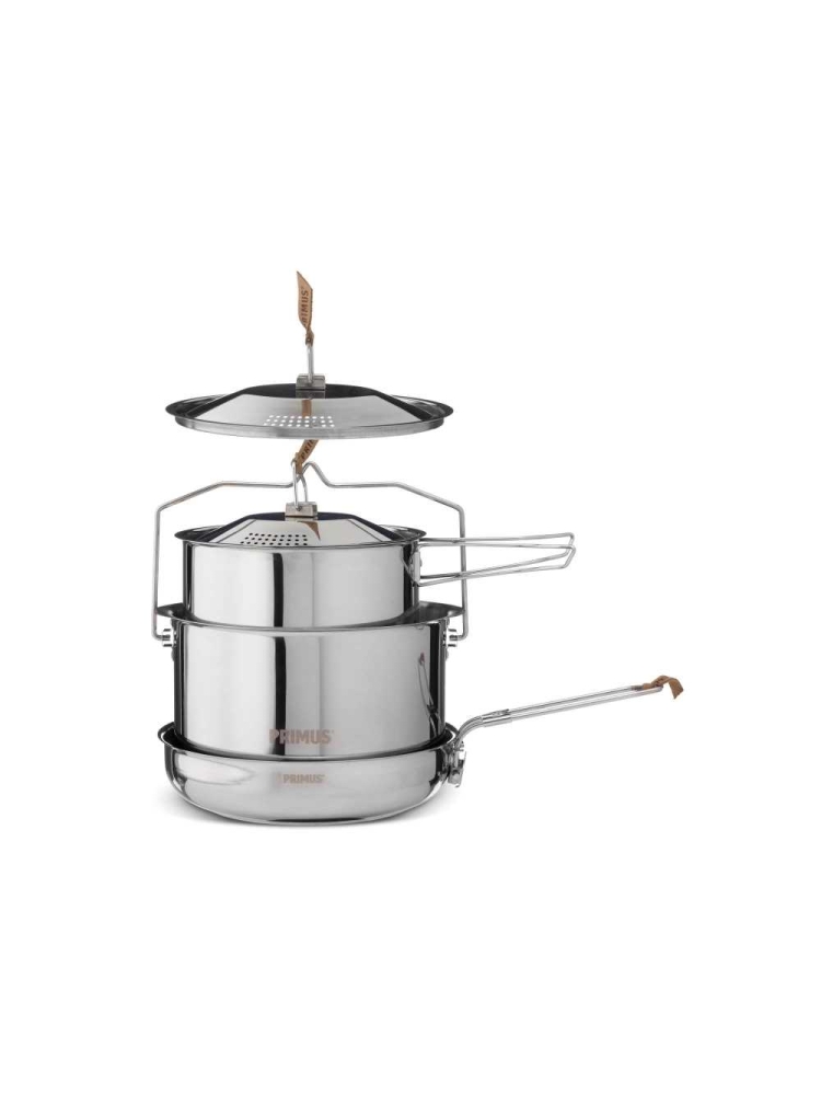 Primus Campfire Cookset Large RVS 738001 koken online bestellen bij Kathmandu Outdoor & Travel