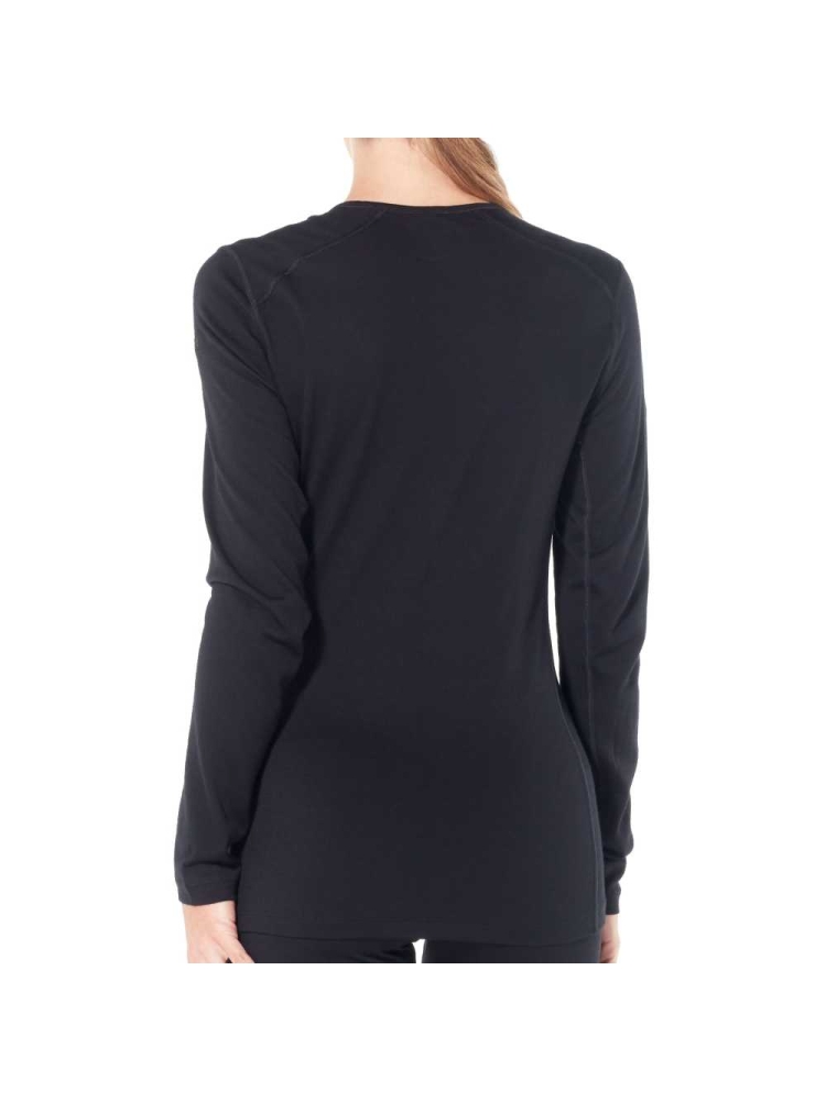Icebreaker 200 Oasis Long Sleeve Crewe Women's Black 104375-0011 onderkleding/thermokleding online bestellen bij Kathmandu Outdoor & Travel