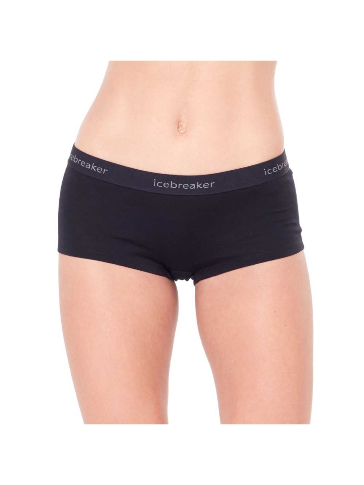 Icebreaker 200 Oasis Boy Shorts Women's Black IB104467-0011 onderkleding/thermokleding online bestellen bij Kathmandu Outdoor & Travel