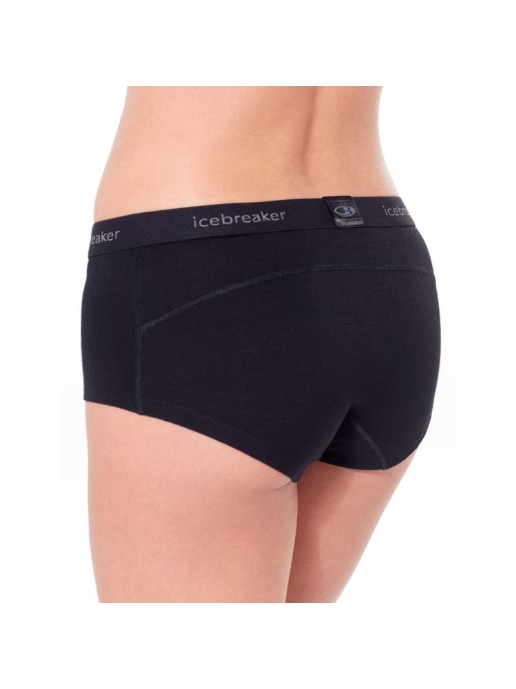 Icebreaker 200 Oasis Boy Shorts Women's Black IB104467-0011 onderkleding/thermokleding online bestellen bij Kathmandu Outdoor & Travel