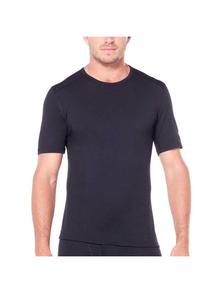 Icebreaker 200 Oasis Short Sleeve Crewe Black IB104509-0011 onderkleding/thermokleding online bestellen bij Kathmandu Outdoor & Travel