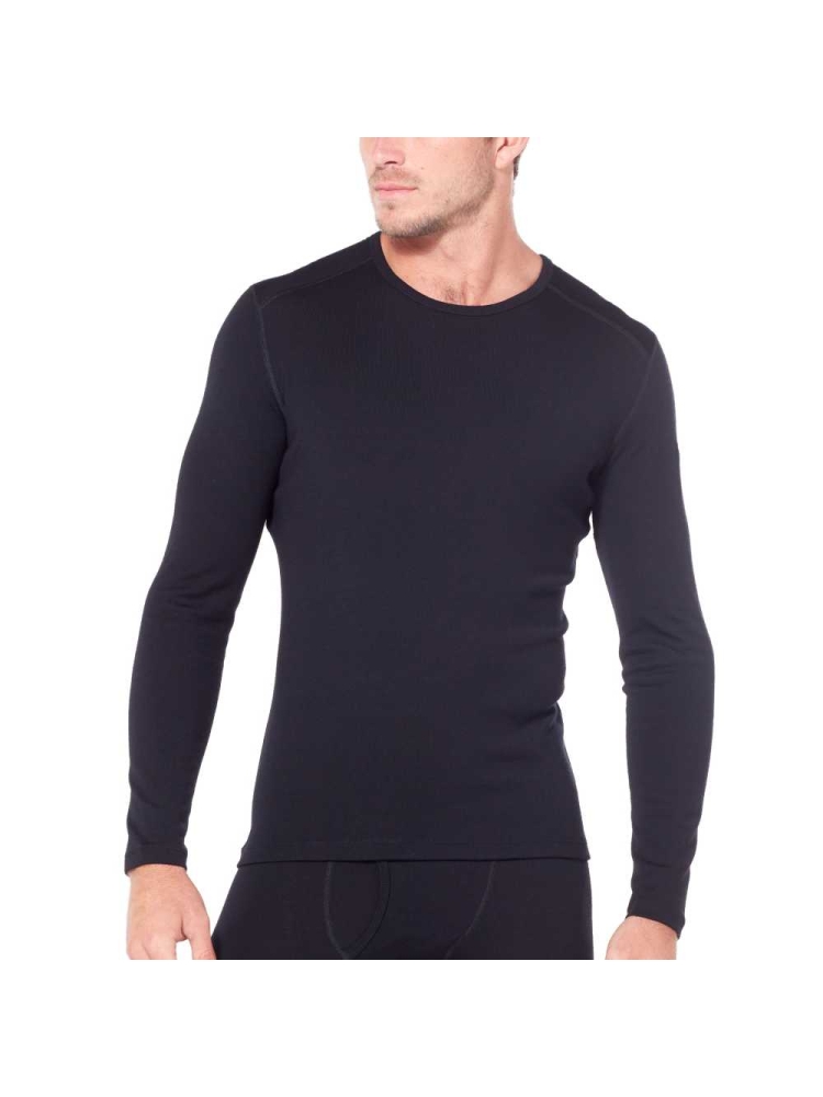 Icebreaker 260 Tech Long Sleeve Crewe Black 104371-0011 onderkleding/thermokleding online bestellen bij Kathmandu Outdoor & Travel