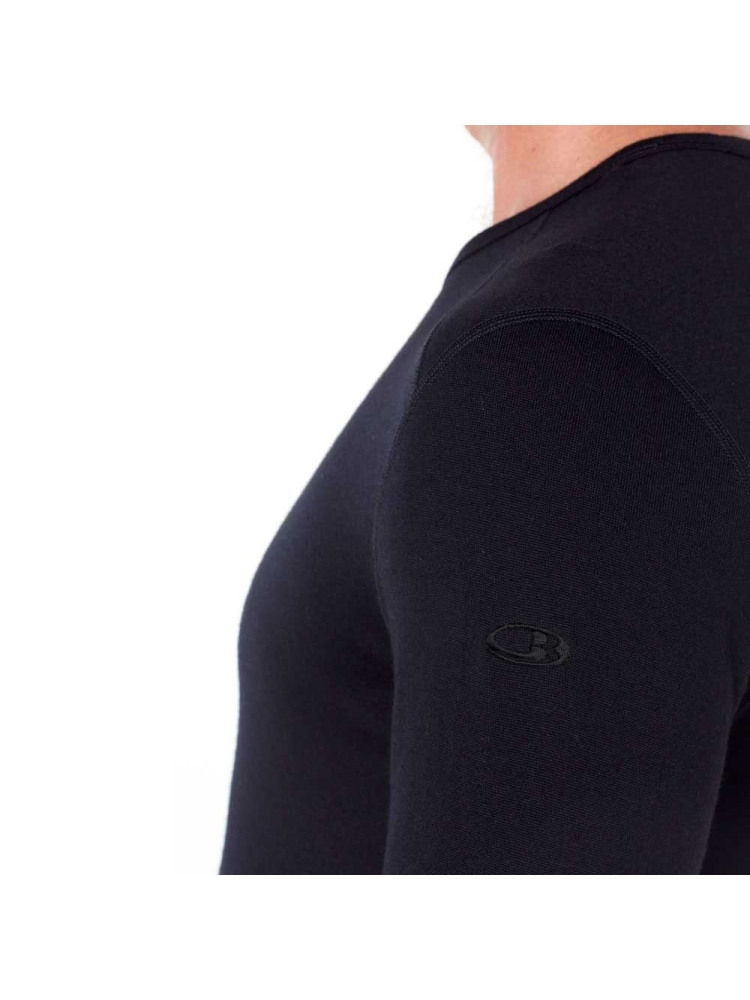 Icebreaker 260 Tech Long Sleeve Crewe Black 104371-0011 onderkleding/thermokleding online bestellen bij Kathmandu Outdoor & Travel