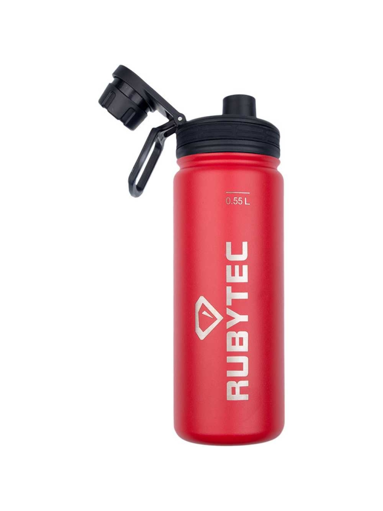 Rubytec Cool Drink Bottle 550ml. Red RU513205B drinkflessen en thermosflessen online bestellen bij Kathmandu Outdoor & Travel