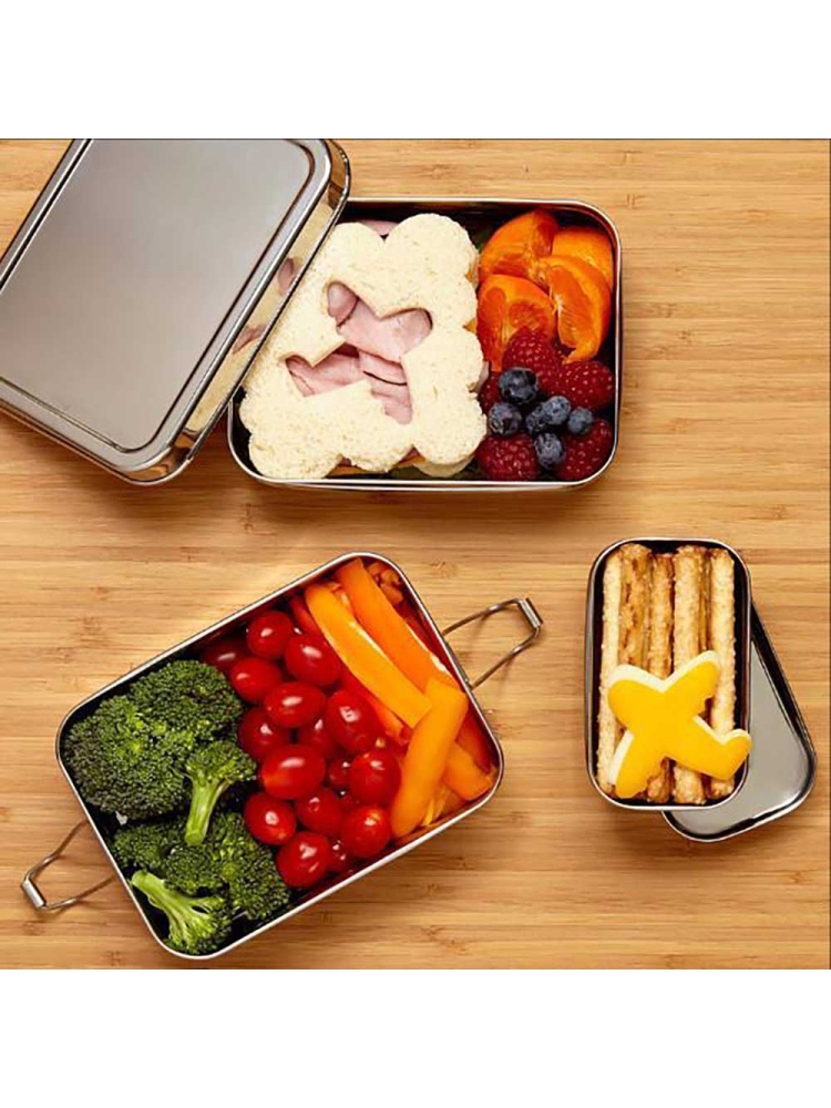 Eco Lunch Box Eco Lunch Box Three-in-one Classic 554813 koken Eco Lunch Box Three-in-one Classic RVS 554813 koken online bestellen bij Kathmandu Outdoor & Travel