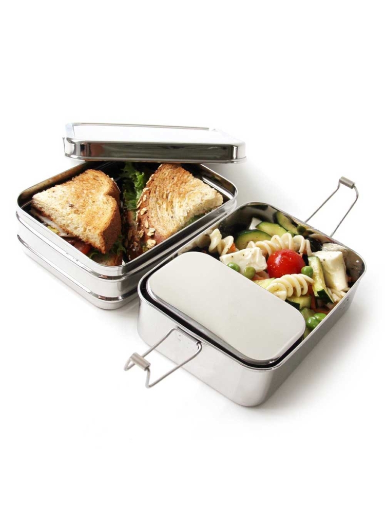 Eco Lunch Box Eco Lunch Box Three-in-one Classic 554813 koken Eco Lunch Box Three-in-one Classic RVS 554813 koken online bestellen bij Kathmandu Outdoor & Travel