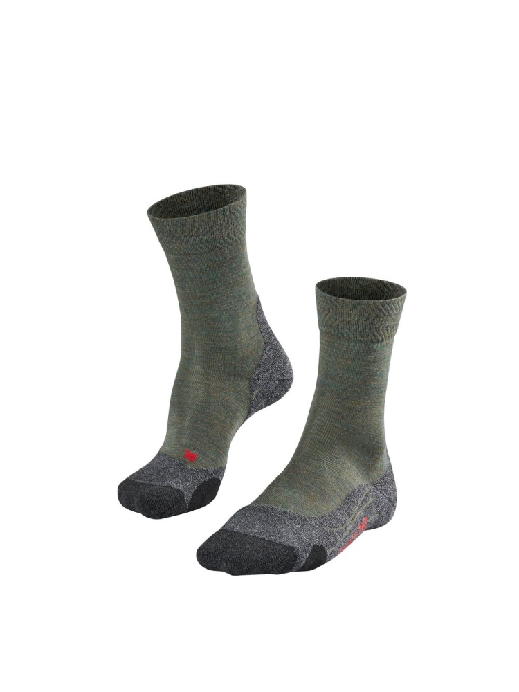 Falke TK2 Explore Melange Ivy Green 16162-7926 sokken online bestellen bij Kathmandu Outdoor & Travel