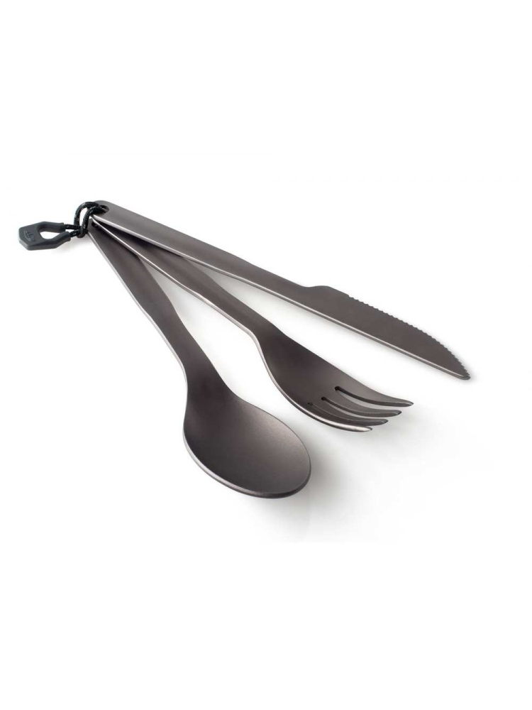 Gsi Halulite 3 Piece Cutlery Set Grey GS50014 koken online bestellen bij Kathmandu Outdoor & Travel