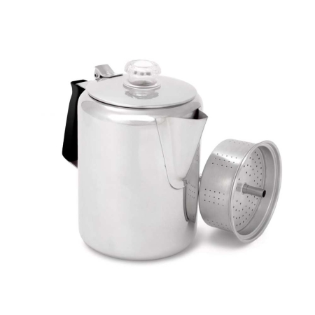 Gsi  Glacier Stainless 9 Cup Percolator Zilver