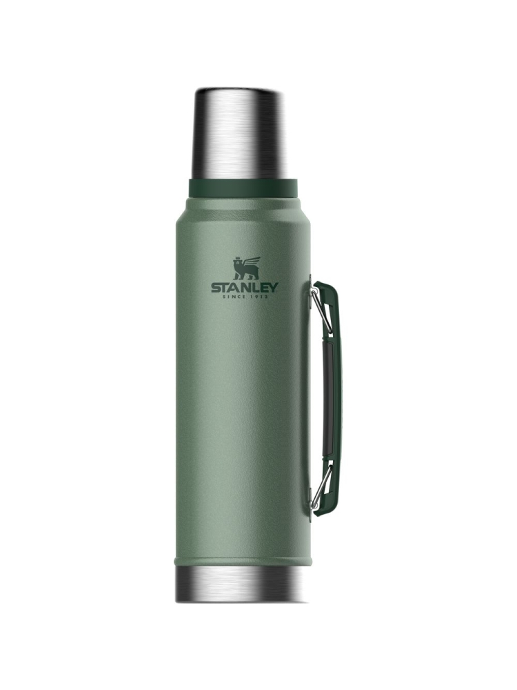 Stanley The Legendary Classic Bottle 1,0L Hammertone Green 10-08266-001 drinkflessen en thermosflessen online bestellen bij Kathmandu Outdoor & Travel