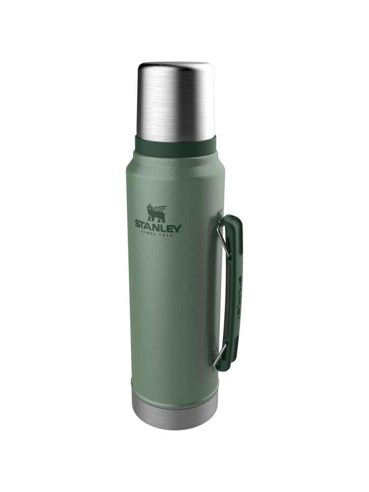 Stanley The Legendary Classic Bottle 1,0L Hammertone Green 10-08266-001 drinkflessen en thermosflessen online bestellen bij Kathmandu Outdoor & Travel