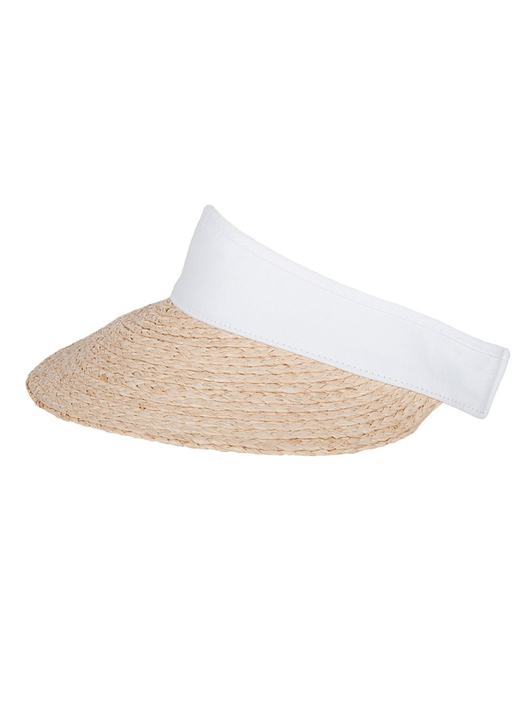 Hatland Olinka Raffia Visor White 37102/10 kleding accessoires online bestellen bij Kathmandu Outdoor & Travel