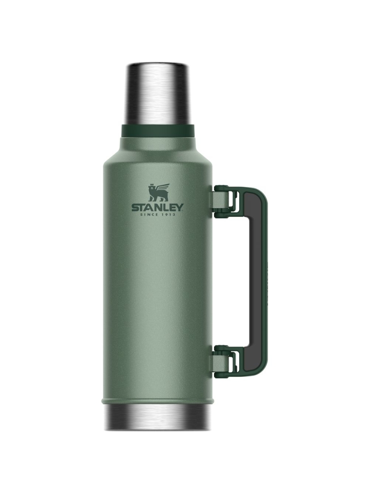 Stanley Classic Vacuum Bottle 1,9L Hammertone Green 10-07934-003 drinkflessen en thermosflessen online bestellen bij Kathmandu Outdoor & Travel