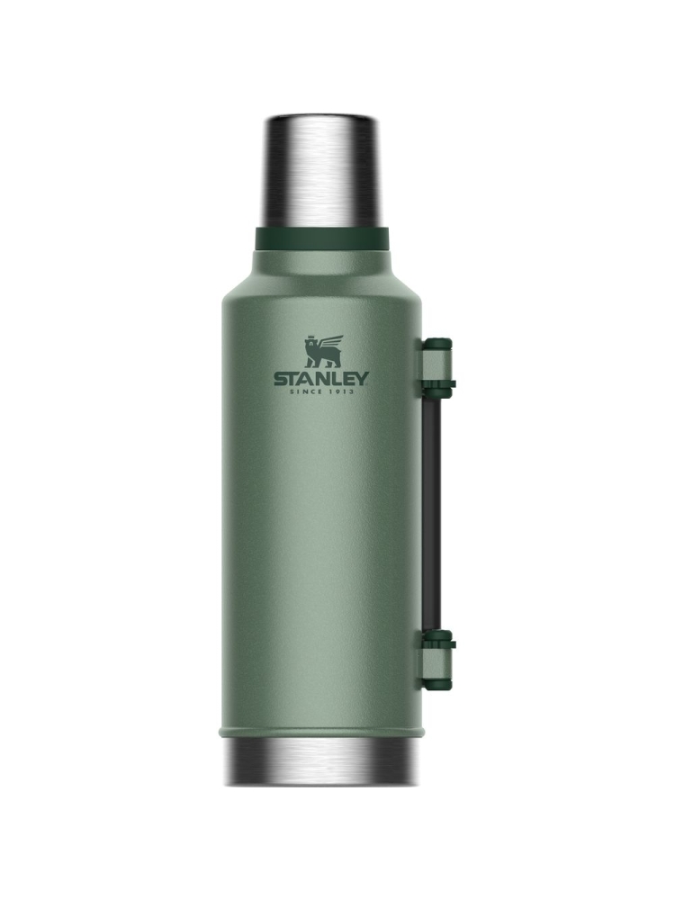 Stanley Classic Vacuum Bottle 1,9L Hammertone Green 10-07934-003 drinkflessen en thermosflessen online bestellen bij Kathmandu Outdoor & Travel