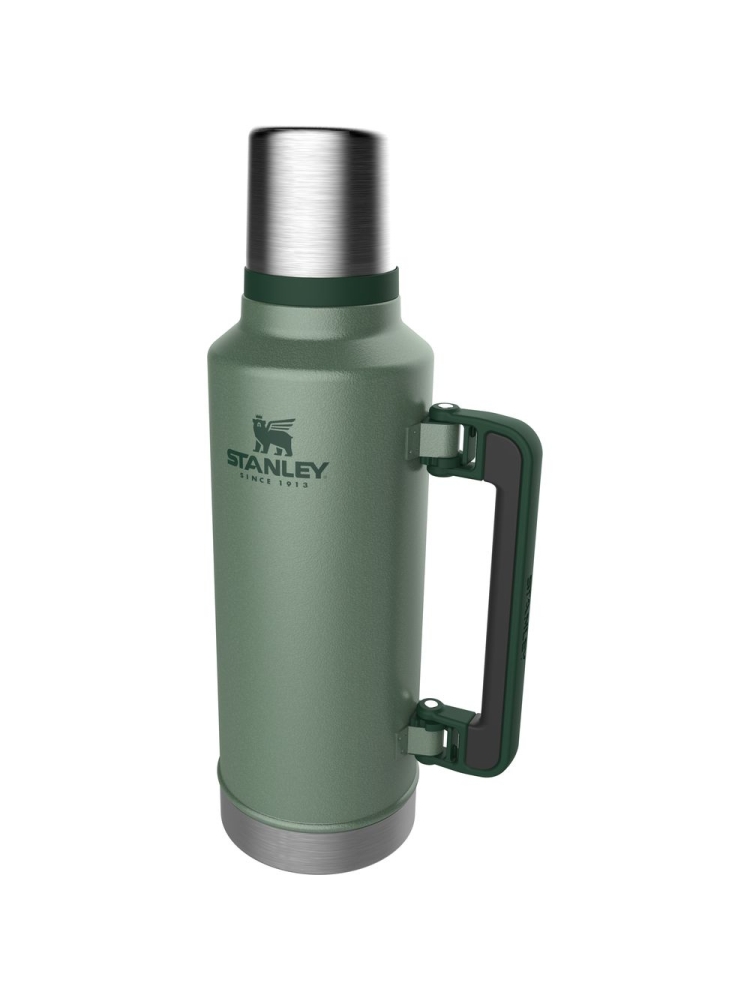 Stanley Classic Vacuum Bottle 1,9L Hammertone Green 10-07934-003 drinkflessen en thermosflessen online bestellen bij Kathmandu Outdoor & Travel