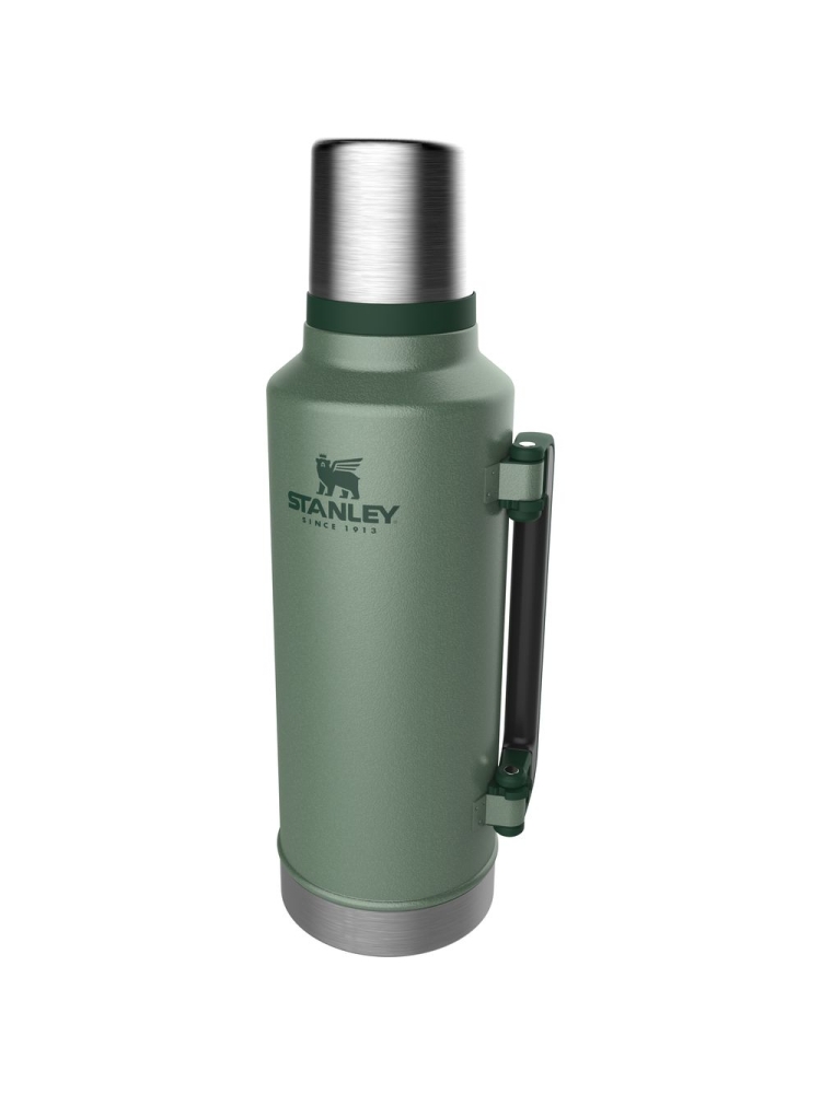 Stanley Classic Vacuum Bottle 1,9L Hammertone Green 10-07934-003 drinkflessen en thermosflessen online bestellen bij Kathmandu Outdoor & Travel
