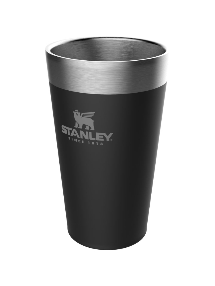 Stanley Stacking Vacuum Pint 470ml Matte Black 10-02282-058 drinkflessen en thermosflessen online bestellen bij Kathmandu Outdoor & Travel