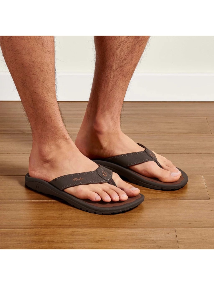 Olukai Ohana Dark Java/Ray 10110-4827 slippers online bestellen bij Kathmandu Outdoor & Travel