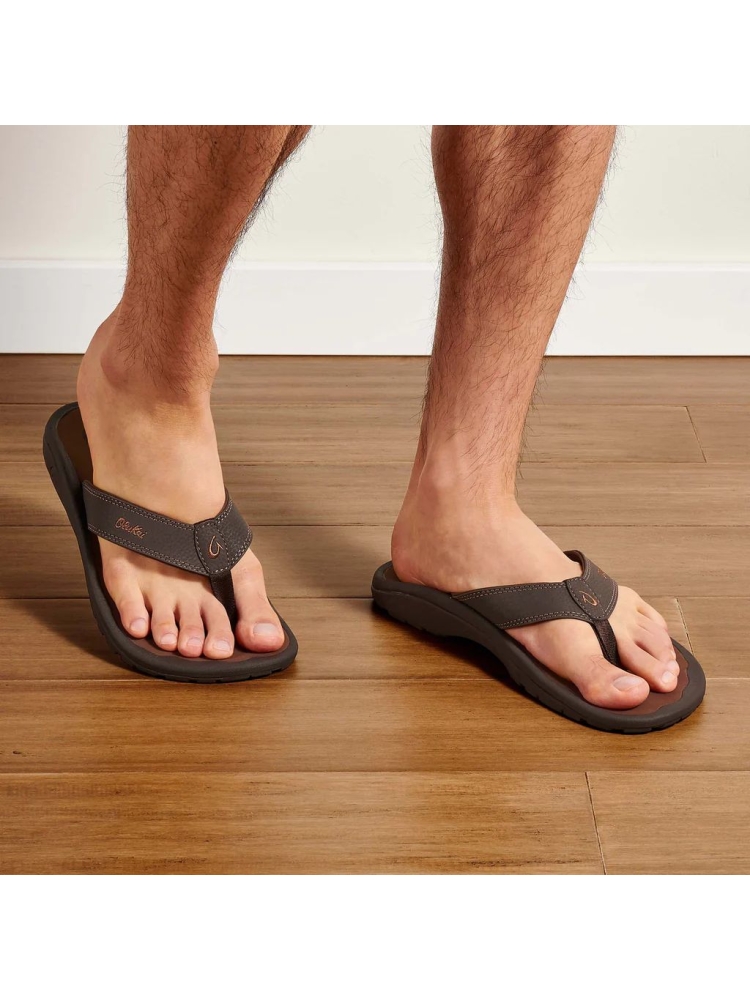 Olukai Ohana Dark Java/Ray 10110-4827 slippers online bestellen bij Kathmandu Outdoor & Travel