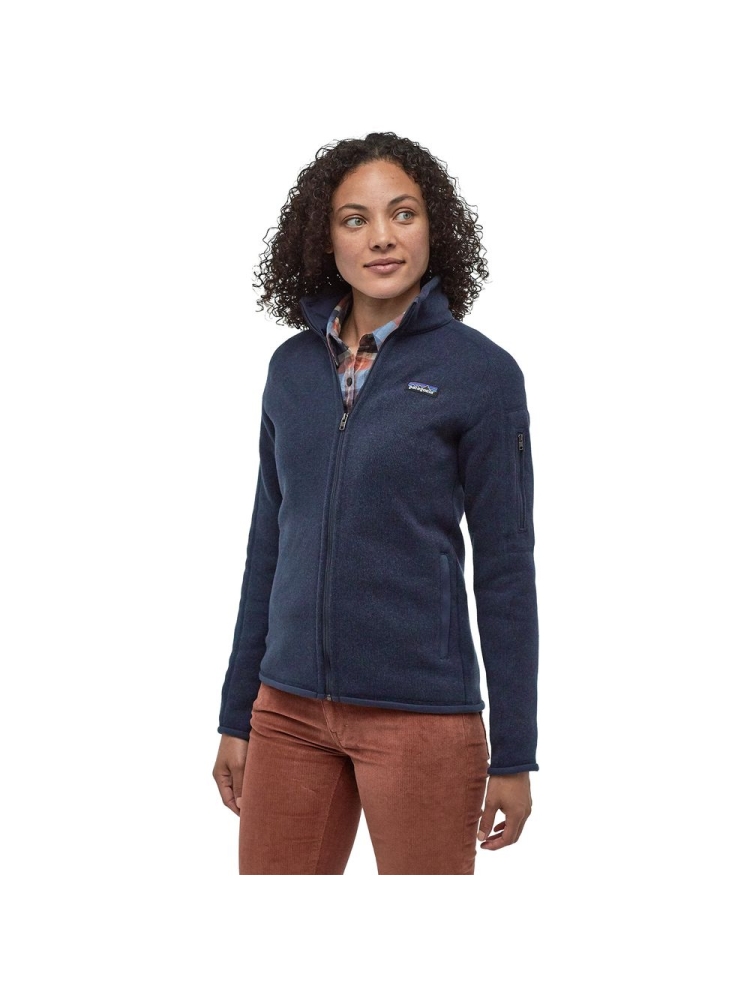 Patagonia Better Sweater Jacket Women's New Navy 25543-NENA fleeces en truien online bestellen bij Kathmandu Outdoor & Travel