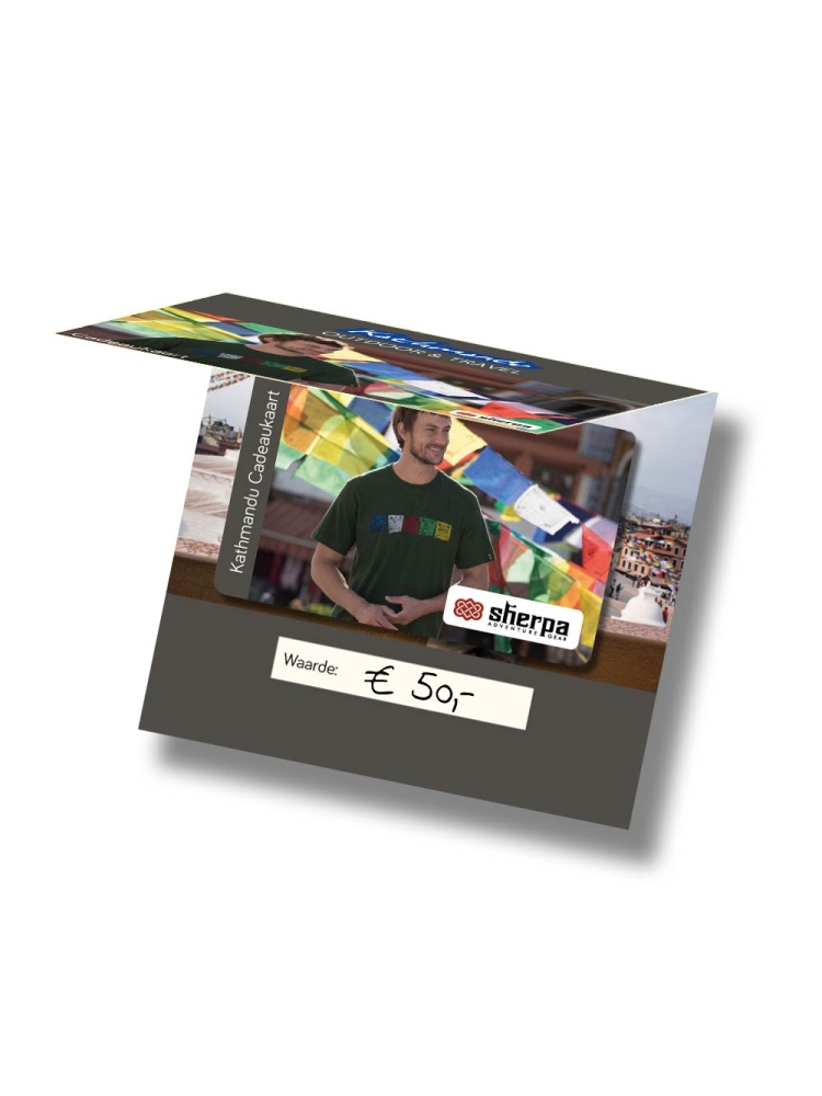 Kathmandu Cadeaukaart 50 euro . 50 cadeaus en diensten online bestellen bij Kathmandu Outdoor & Travel