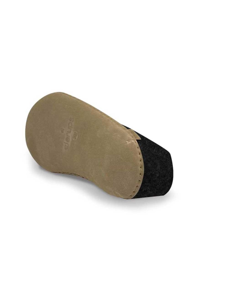 Glerups Shoe Leather Charcoal A-02 Charcoal pantoffels en huissokken online bestellen bij Kathmandu Outdoor & Travel