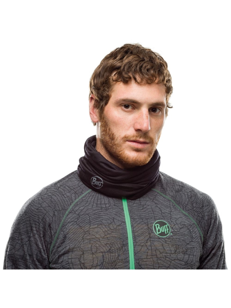 Buff Buff Lightweight Merino Wool Solid Black 100637 kleding accessoires online bestellen bij Kathmandu Outdoor & Travel