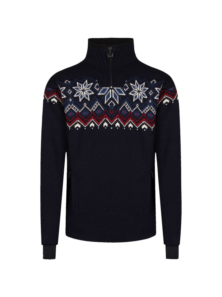 Dale Fongen Weatherproof Sweater Navy/Off White/Rose 93971-C fleeces en truien online bestellen bij Kathmandu Outdoor & Travel