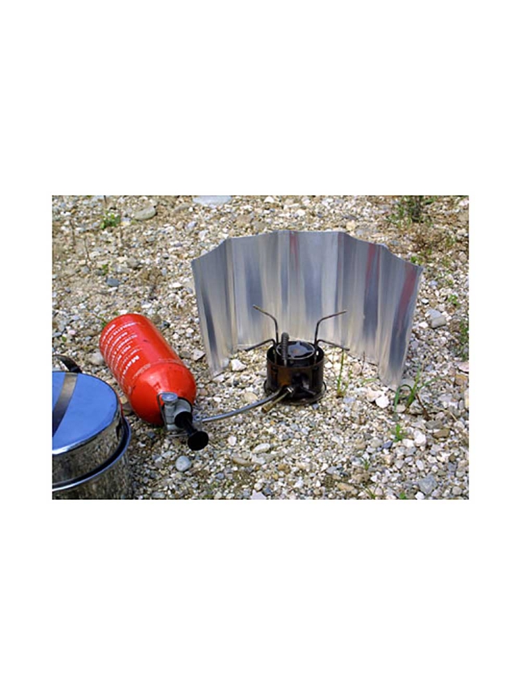 Basic Nature Windscherm aluminium vouwbaar 18cm hoog Aluminium 052200 branders online bestellen bij Kathmandu Outdoor & Travel