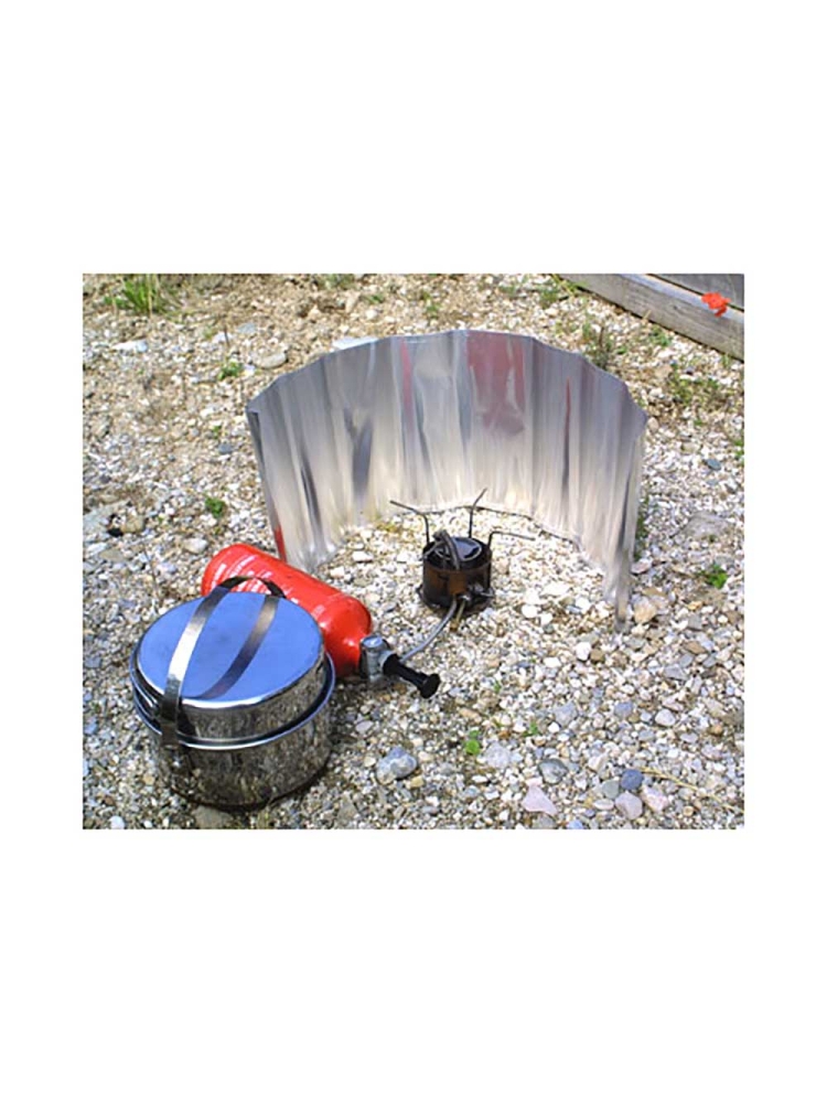 Basic Nature Windscherm aluminium vouwbaar 24cm hoog Aluminium 052250 branders online bestellen bij Kathmandu Outdoor & Travel