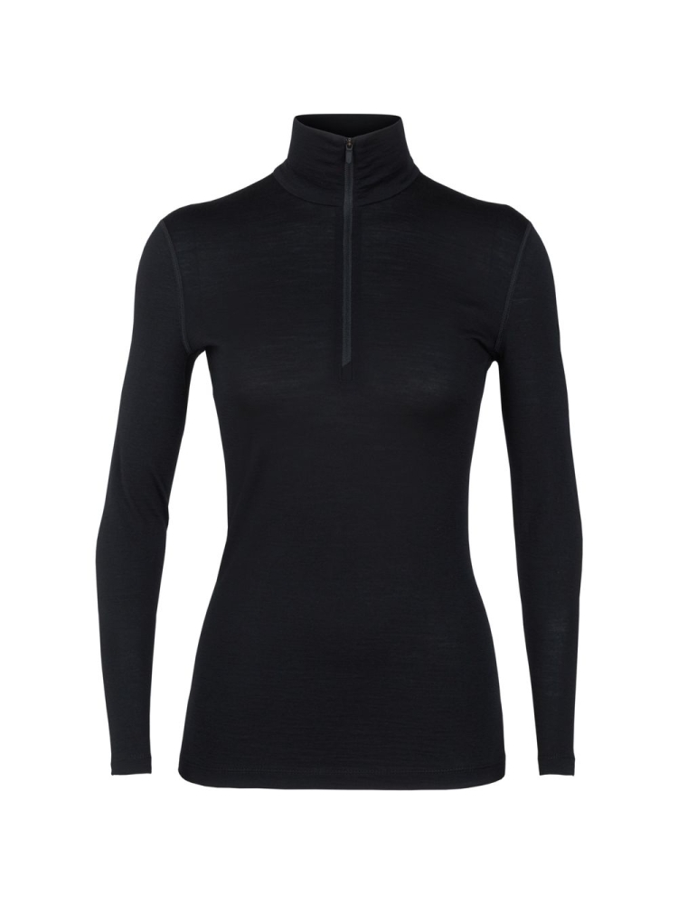 Icebreaker 200 Oasis Long Sleeve Half Zip Women's black 104380-IB001 onderkleding/thermokleding online bestellen bij Kathmandu Outdoor & Travel
