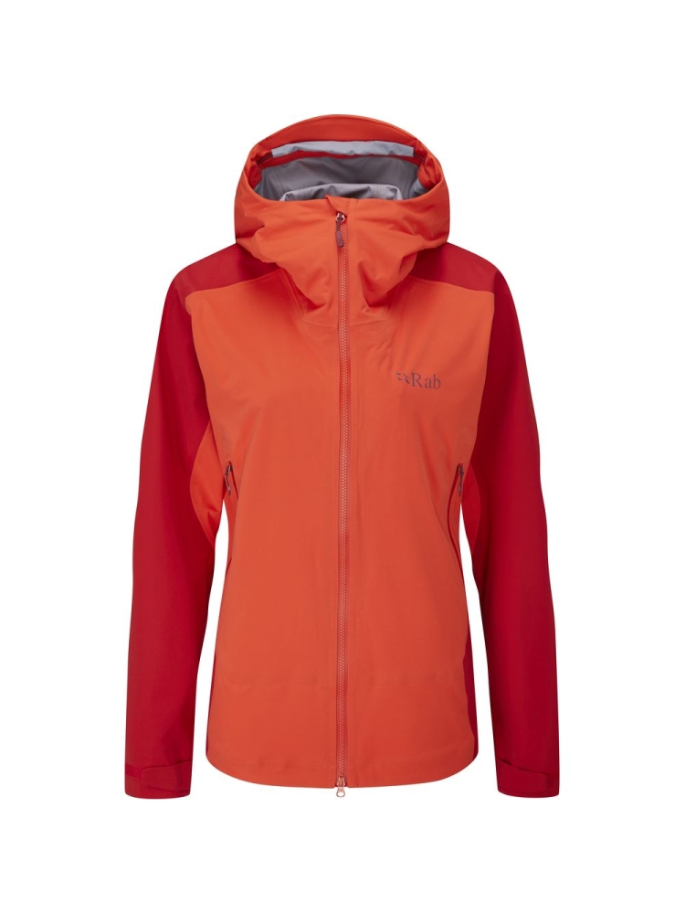 Rab Kinetic Alpine 2.0 Jacket Women's Red Grapefruit QWG-70-GF jassen online bestellen bij Kathmandu Outdoor & Travel