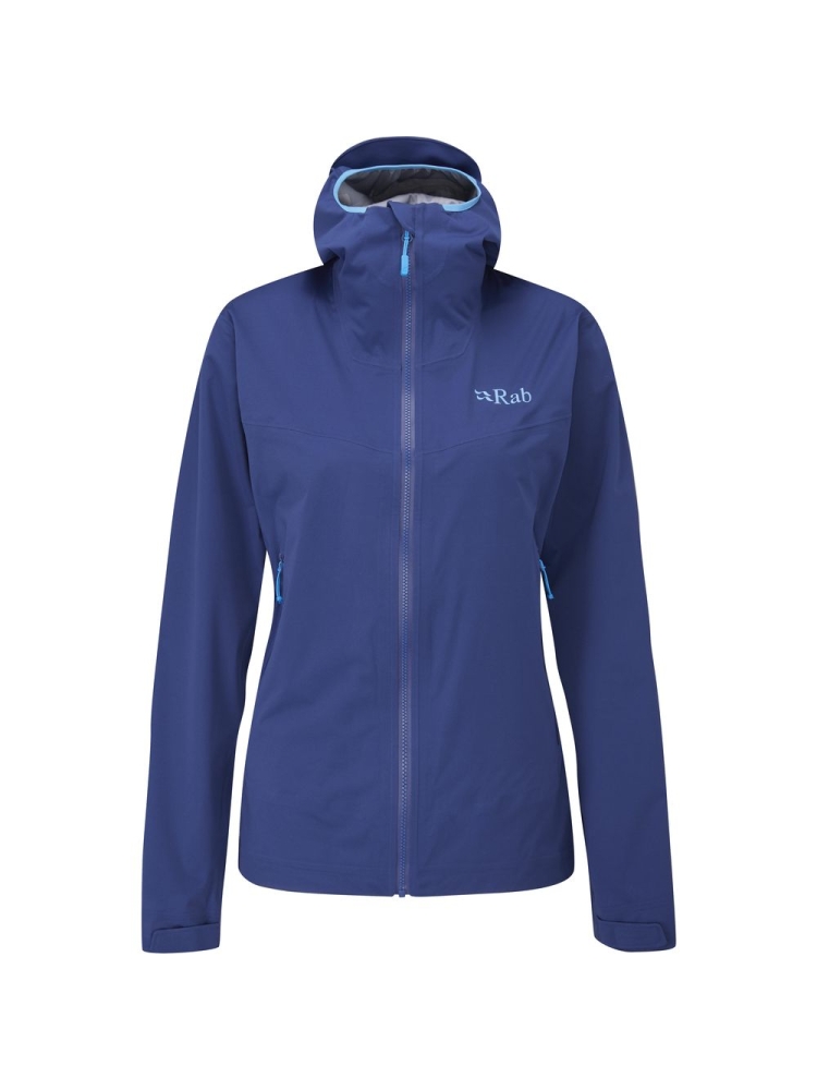 Rab Kinetic 2.0 Jacket Women's  Nightfall Blue QWG-75-NB jassen online bestellen bij Kathmandu Outdoor & Travel
