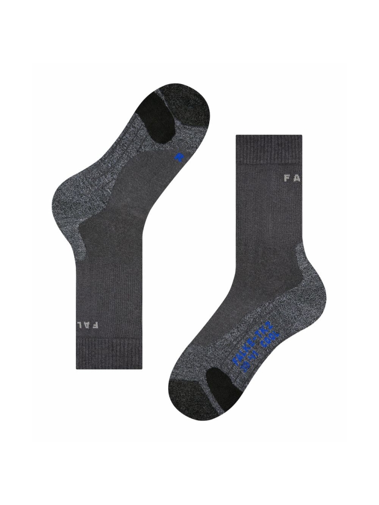 Falke TK2 Explore Cool Asphalt Melange 16138-3180 sokken online bestellen bij Kathmandu Outdoor & Travel