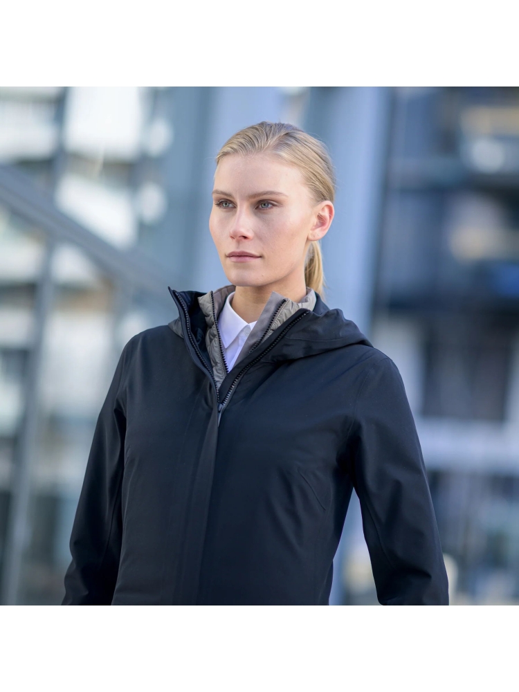 Ubr Althena Coat Women's Pure Black 6034-995 jassen online bestellen bij Kathmandu Outdoor & Travel