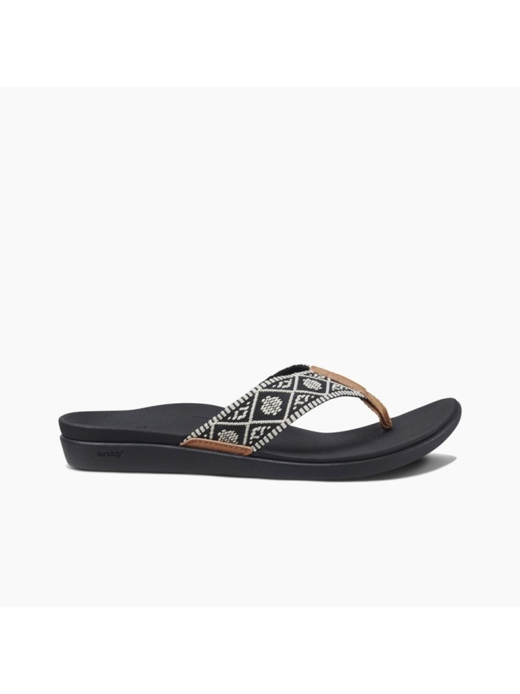 Reef Reef Ortho Woven Women's RF0A3VDNBLW slippers Reef Ortho Woven Women's Black/White RF0A3VDNBLW slippers online bestellen bij Kathmandu Outdoor & Travel
